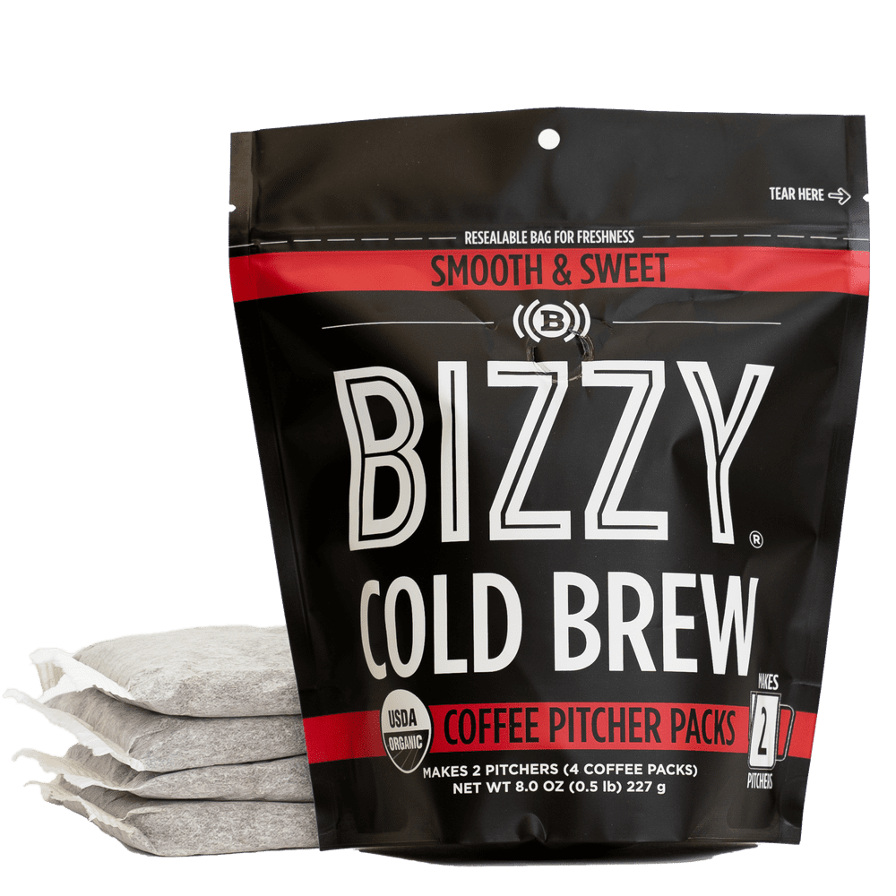 Bizzy Organic Cold Brew Coffee Smooth & Sweet Blend Coarse Ground
