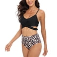 thumbnail image 2 of Valcatch Women Bikini Swimsuit Front Cross Lace Up Two Piece Tankini Bathing Suits, 2 of 8