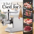 thumbnail image 7 of Alpine Cuisine Stainless Steel Electric Meat Grinder 1000W with UL Approval, High Capacity Meat Tray Blade Sausage Stuffer Maker Meat Claws, Food Meat Grinder for Home Kitchen Use & Easy to Clean, 7 of 7