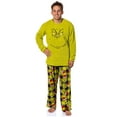 thumbnail image 6 of Dr. Seuss The Grinch Santa Plaid Plush Fleece Pajama Sleep Set, 6 of 7