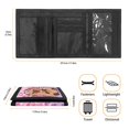 thumbnail image 6 of CHAQLIN Children's Wallet Cherry Blossom Gradient Lightweight Kids Trifold Wallet for Outdoor, Polyester Portable Trifold Card Wallet, 6 of 7
