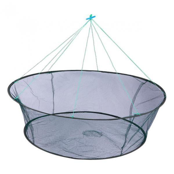 Red de aterrizaje para pesca, jaula para cangrejos, plegable, accesorio de pesca, herramienta portátil para lanzar cangrejos a mano para sacar peces y