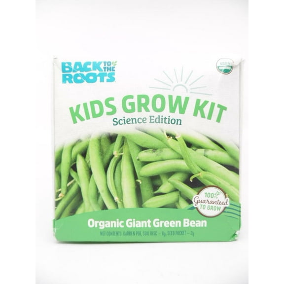 Back to the Roots Kids' Grow Kit Science Edition Organic Giant Green Bean Kit