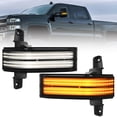 thumbnail image 1 of Nilight Feux de Signalisation de Rétroviseur Switchback Ambre Clignotants Feux de Stationnement Blancs Lentille Fumée Plug and Play Compatible avec Chevy Silverado GMC Sierra 1500 2500HD 3500HD 2016-2019, 1 of 8