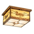 thumbnail image 2 of Meyda Tiffany 204419 Hyde Park Mallard 4 Light 25" Wide Flush Mount Square Ceiling Fixture, 2 of 6