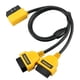 thumbnail image 4 of Cable divisor OBD II 2 Y de 585 CM Cable de Ehuebsd extensión de adaptador hembra de 16 Pines 90 en ángulo macho a doble recto 16 pines, 4 of 5