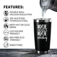 thumbnail image 2 of Might Be Water Might Be Whiskey 20 Oz Insulated Tumblers with Lid & Straw | Double Wall Stainless Steel Vacuum Wine Tumbler Coffee Mug | Funny Birthday Christmas Gifts Idea (Black), 2 of 6