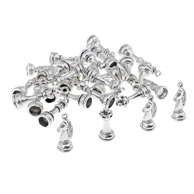 30Pcs/Pack Draughts Charm Pendents for Jewelry Necklace Rings Finding