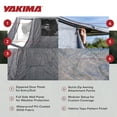 thumbnail image 4 of Yakima OverNOut 180 Wall Kit Awning Accessory with Wall and Door Panel, Gray, 4 of 8