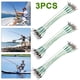 thumbnail image 1 of 20 piezas línea pesca sublínea cable conector cable doble enlazador con bloqueo línea anti-Mordida (verde n30CM), 1 of 8