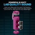 thumbnail image 4 of JLab GO Party Speaker - Mulberry; Bluetooth Portable Speaker with RGB Lighting, 10W, 4 of 12