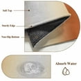 thumbnail image 6 of Round Rug 4Ft Washable Non-Slip, Burnt Orange Ombre Circle Area Rugs for Living Room Bedroom, Modern Grey Gradient Farmhouse Art Indoor Floor Mats Carpet Runner for Home Decor Aesthetic, 6 of 8