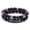 Purple, variant on 2Pcs Natural Tiger Eye, Obsidian and Hematite 8mm Beads Bracelet, Gifts for Women by Men, Healing Crystal Bracelet for Luck, Prosperity and Happiness
