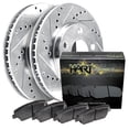 thumbnail image 1 of Kit De Rotores Y Frenos Traseros Hart Brakes |Pastillas De Freno Traseras| Rotores Y Pastillas De Freno| Pastillas De Freno Y Rotores De Cerámica | Para Chrysler Town & Country 2008-2012, Dodge Grand, 1 of 5