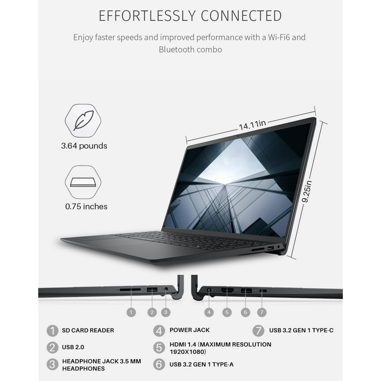 Dell Inspiron 15 3535 Personal Laptop, 15.6” FHD 1920 x 1080
