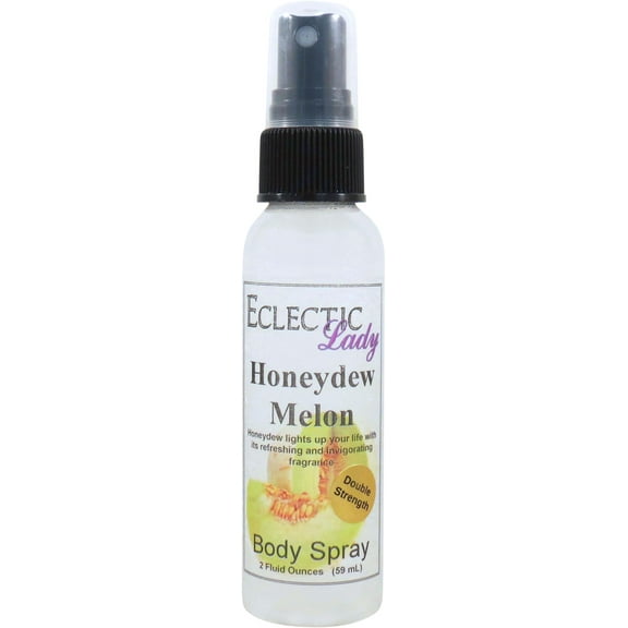 Honeydew Melon Body Spray, Eclectic Lady, Hydrating Mist, Unisex (Double Strength), 2 oz