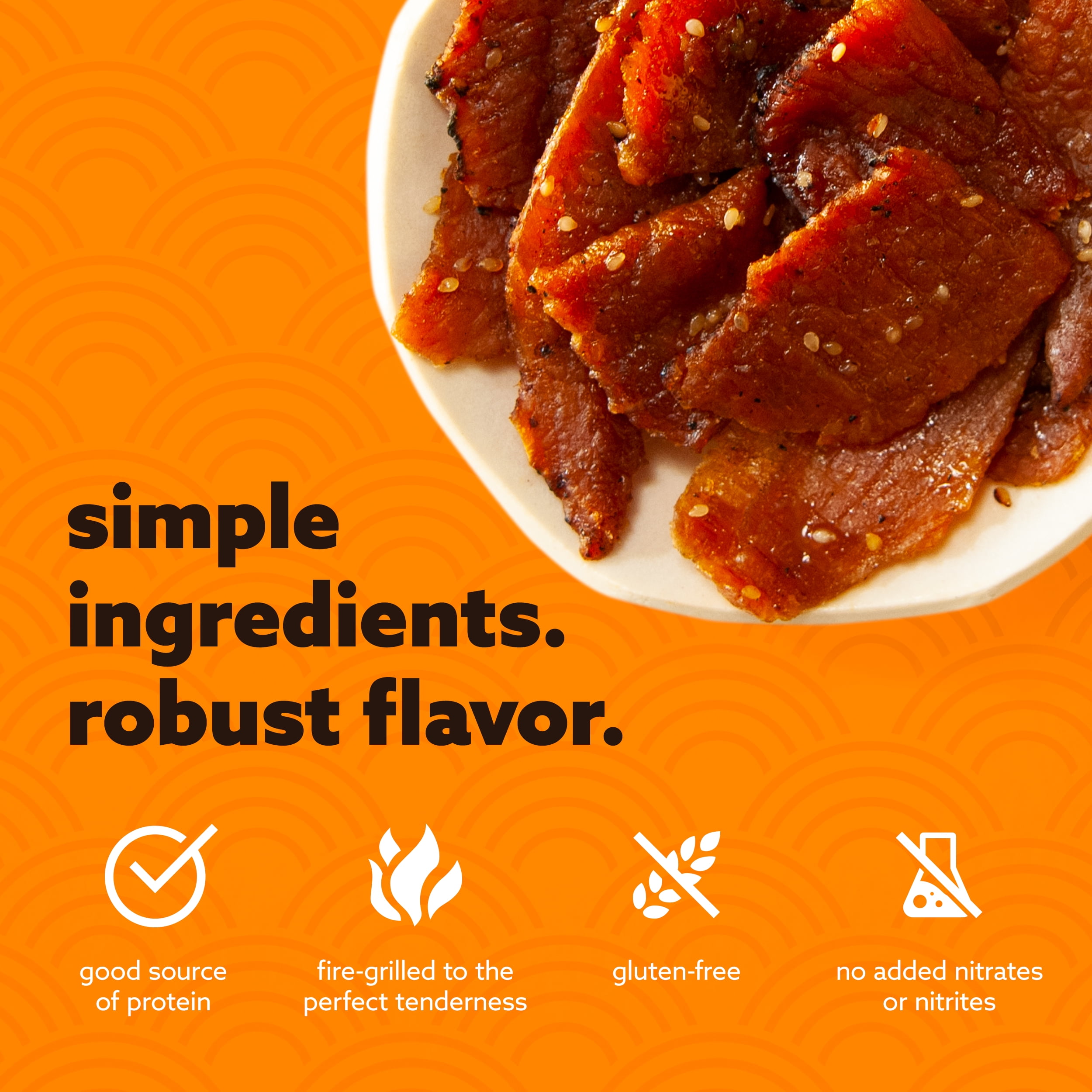 Golden Island 100% Pork Korean Barbecue Jerky 4.5oz Resealable Bag
