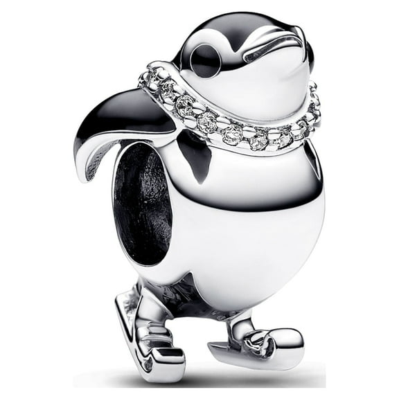 925 Sterling Silver Charm for Bracelets Skiing Penguin Charm Women Bracelet Charm