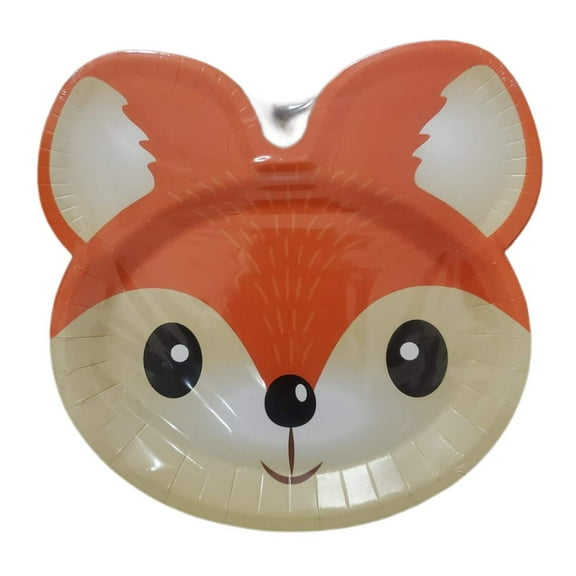 Celebrate It Thanksgiving Paper Plates Fox 12-Pc