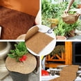 thumbnail image 4 of Cheers.US 3Pcs Coco Plant Liner Sheet Flowerpot Basket Insulation Coconut Mat Coir Mat Liner Natural Coco Fiber Replacement Liners for Home Ecological Plant Decor, 4 of 7