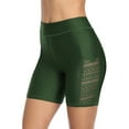 thumbnail image 1 of Womens Long Swim Shorts Hollow Out High Waisted Swim Capri Pants, 1 of 5