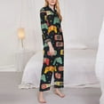 thumbnail image 5 of Wukai Retro Video Game Print Women's Pajama Set - Soft Long Sleeve Sleepwear for Comfort and Style-Small, 5 of 9