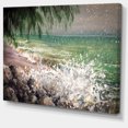 thumbnail image 2 of Design Art Rocheuse avec Vagues Blanches Grande Impression sur Toile, 20x12 Pouces, Blanc, 2 of 3