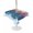 Blue, variant on Outdoor Tablecloth with Umbrella Hole for Patio/Picnic/Party/Camping, Boho Forest Silhouette Waterproof Table Cloth Square Cover Washable, Retro Abstract Forest Trees Blue (60"x 60")