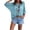 Blue -BM18, variant on Crochet Coverups for Women 3/4 Sleeve Plus Size Knit Cover Up Top Hollow Out Boho Summer Beachy Crocheted Tops Orange L