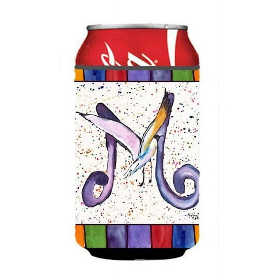 Letter M With Seagull Can Or Bottle Hugger