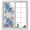Navy Blue, variant on Static Cling Non Adhesive Window Film, Vintage Floral Spring Window Privacy Film Frosted, Rustic Botanical White Flowers Opaque Window Coverings for Small Windows, Home, 17.7 x 39.3 Inches
