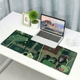 thumbnail image 6 of nygtbtfer Cute Frog Mouse Pad Desk Pad Green Desk Decor Mat, Large Gaming Mouse Pad for Desk Computer Keyboard Laptop, Desk Decor Home Office Accessories for Girl with Stitched Eges Pad 31.5x11.8 in, 6 of 6