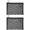thumbnail image 2 of Portable Makeup Bag with Zipper Closure for Travel and Storage Use Lightweight Nylon Black 22x5x12CM, 2 of 4