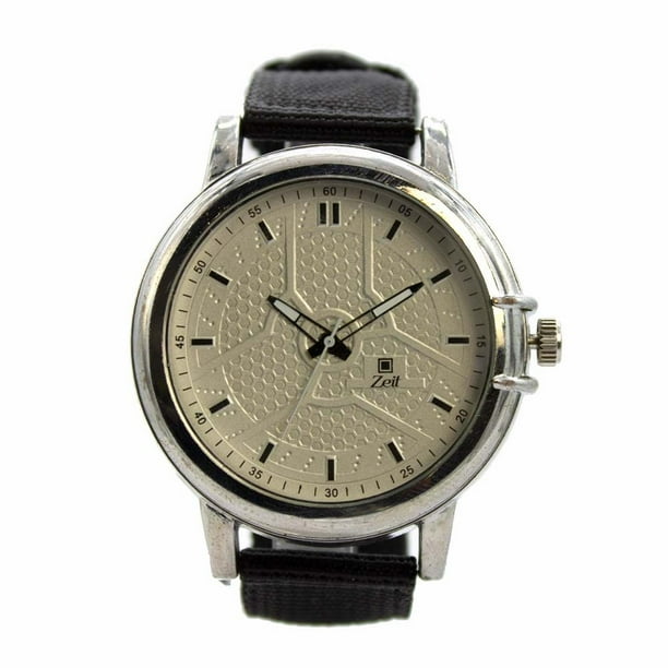 Reloj Análogo Zeit Caballero Informal Correa De Lona Cristal Biselado negro 40mm Zeit CB00021651