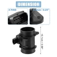 thumbnail image 3 of Unique Bargains 1333637 Car Mass Air Flow Sensor Meter MAF Sensor Airflow Replacement for Ford Fiesta MK VI 2008-2017, 3 of 7