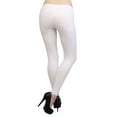 thumbnail image 3 of Vivian's Fashions Long Leggings - Cotton, Junior Size (White, 2X), 3 of 3