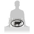 thumbnail image 2 of Village Wrought Iron WEL-5-L Large Cow Welcome Sign, 2 of 2