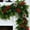 Green C, variant on Lyacmy 6FT Christmas Garland for Mantel with Pine Cones Cedar Garland, Artificial Norfolk Pine Garlands for Indoor Outdoor Christmas Decorations