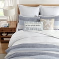 thumbnail image 5 of Levtex Home Cotton Tencel™ Silky – Full/Queen Duvet Cover (90x94in) and 2 Standard Shams (20x26in) – Solid – White – Cotton – No Insert Included, 5 of 9