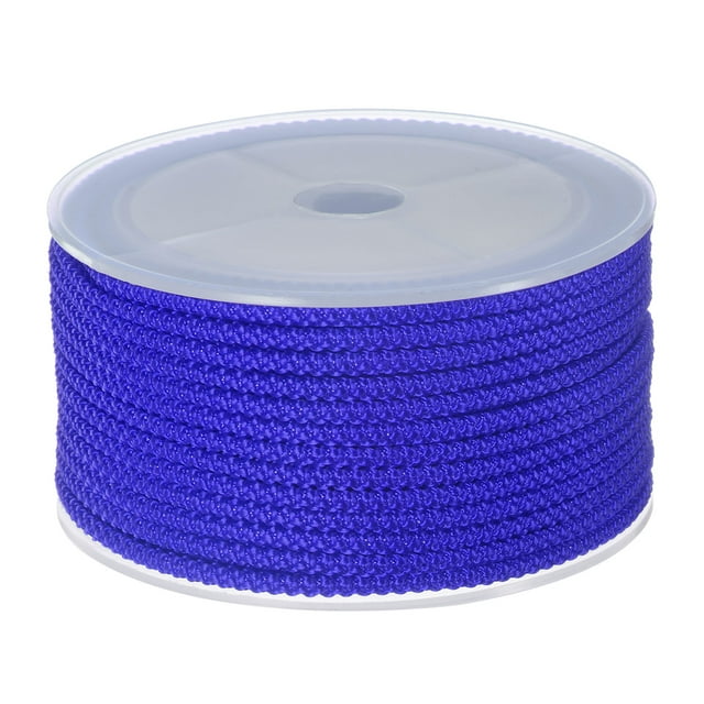 Nylon Rebordear Hilo Cordón 3mm Extrafuerte Trenzado Nylon Cuerda para Collar Pulseras Joyería Fabricación Artesanías 10M/33 Pies, Zafiro Azul