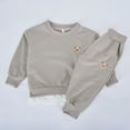 thumbnail image 4 of Kiijoy Toddler Girls Outfits Casual Comfy Sweatshirt Sweatpants Sweatsuit, Sizes 2-3, 4 of 8