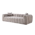 thumbnail image 5 of AENKYO 103" Oversized Cloud Boucle Sofa, Modern 4-Seater Deep Seat Couch, No Assembly, Oatmeal Beige, 5 of 8