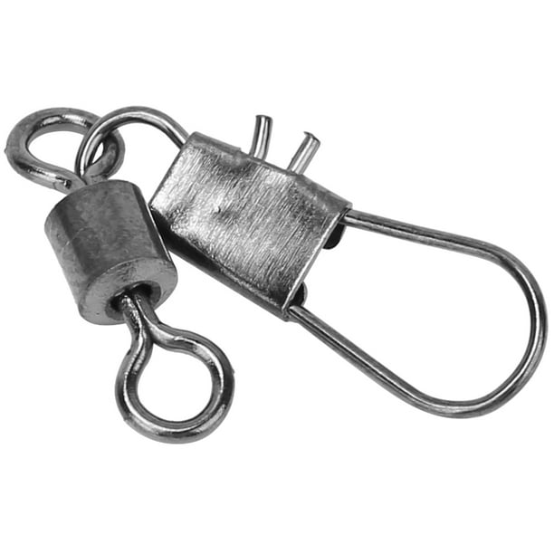 100pcs Stainless Steel Fishing Swivel Swivels Connector With