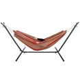 thumbnail image 1 of HomGarden Portable Double Hammock W/ 9FT Stand Set & Carry Case Indoor Outdoor, 78.7” Lx61” W, Max 620lbs, 1 of 10