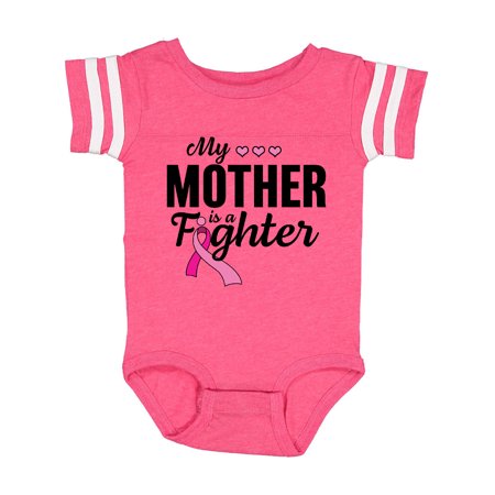 

Inktastic Breast Cancer Awareness My Mother is a Fighter Gift Baby Boy or Baby Girl Bodysuit