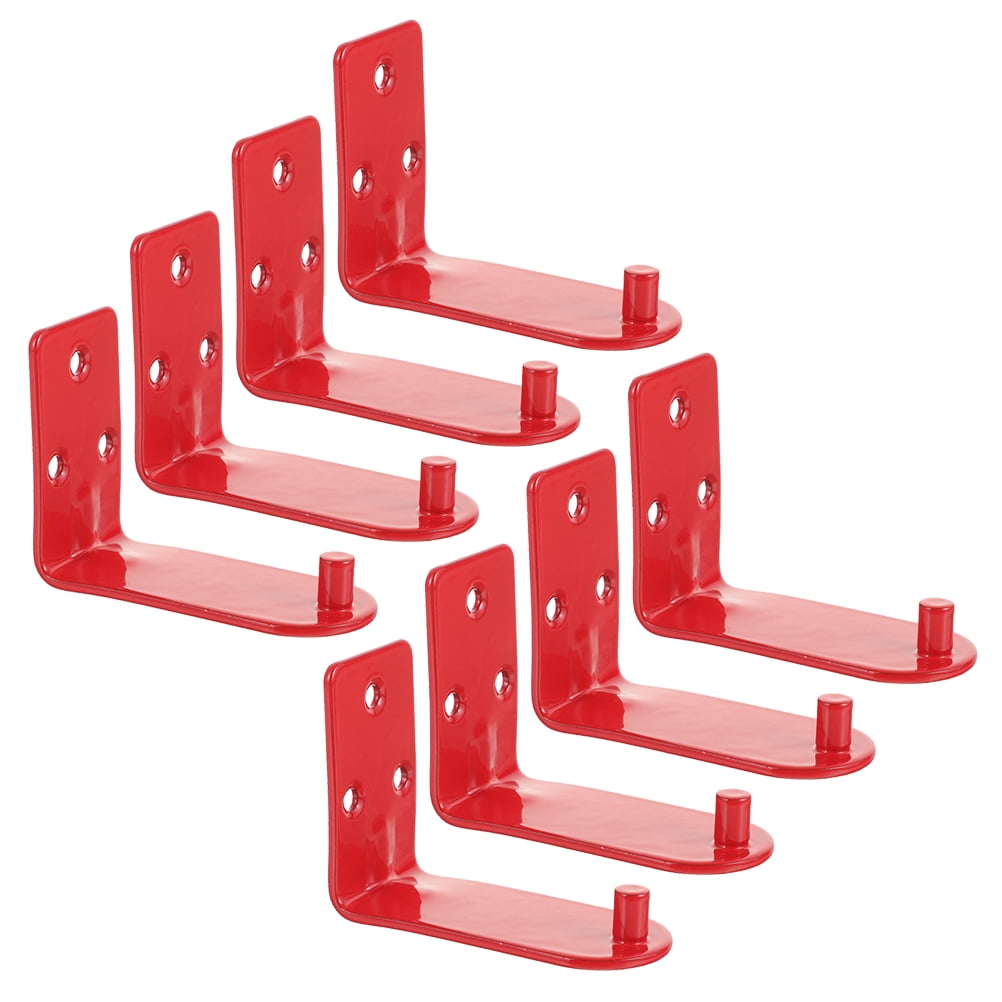 OUNONA 8 Pcs Mounting Fire Extinguisher 7.00X5.30X3.00CM Red