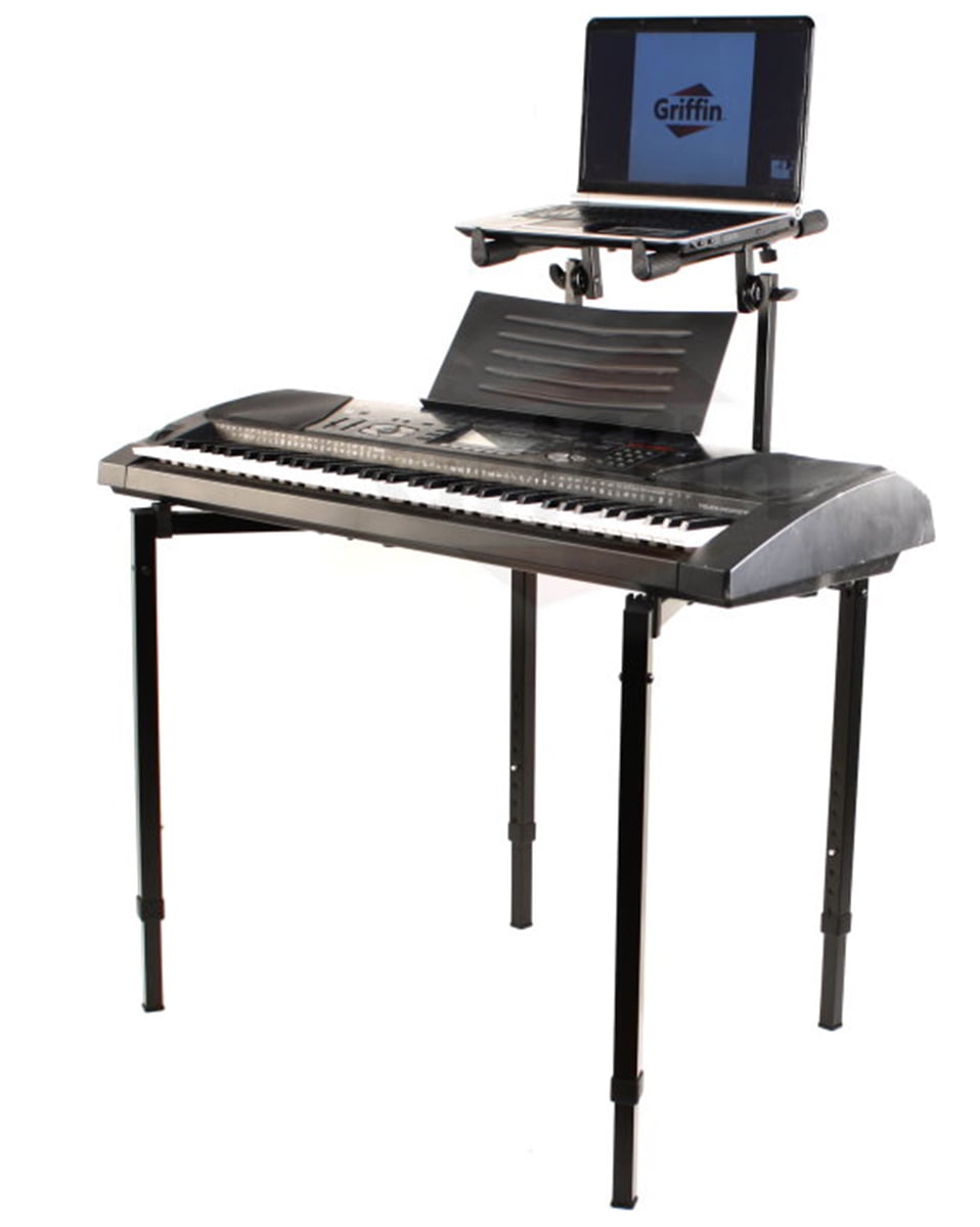 Double Piano Keyboard And Laptop Stand Tiendamia Com