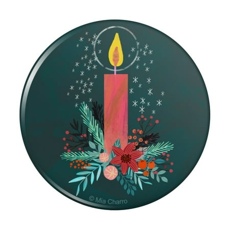

Christmas Candle Kitchen Refrigerator Locker Button Magnet