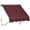 Burgundy, variant on MCombo Patio Window Awnings 50''x55'', Fully Assembled Manual Retractable Sunshade Canopy for Windows & Doors,4104(Dark Grey)