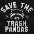thumbnail image 2 of Save Trash Pandas Funny Raccoon Pun Plus Size Crewneck Graphic Tee Shirt Brisco Brands 2X, 2 of 5
